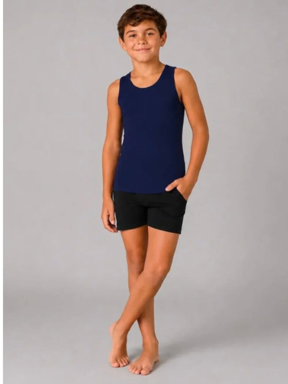 JETTPROOF 7Y Sensory Compression Autistic ADHD Blue Tank
